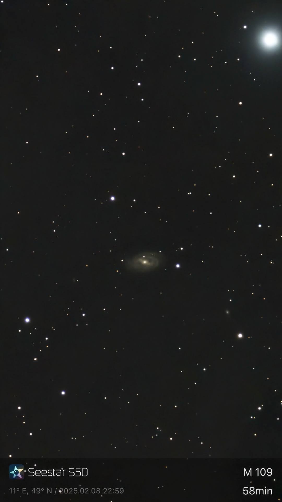 Messier 109 – Balkenspiralgalaxie (Seestar)